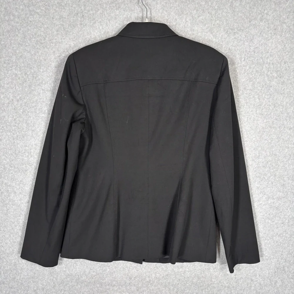 Vintage 90s Rena Rowan Blazer Jacket Size 10 Pockets Minimal Career‎ Travel USA